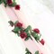 6 ft 3D Burgundy Chain SILK ROSES Garland Wedding Flowers Bouquets